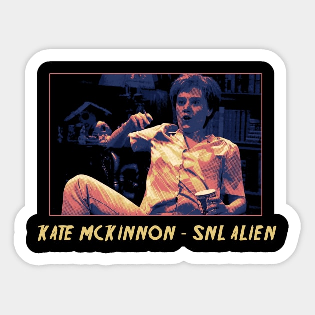 Kate McKinnon SNL Alien Sticker by demarsi anarsak